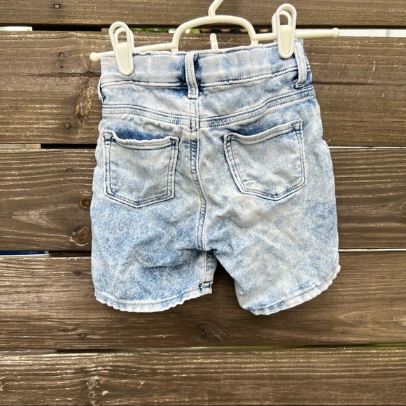 Ballerina acid wash denim shorts - Picture 2 of 3